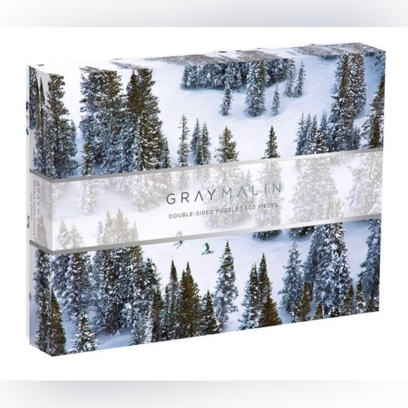 Galison Gray Malin Double Sided The Snow 500 Piece Jigsaw Puzzle New In Box - Picture 1 of 7